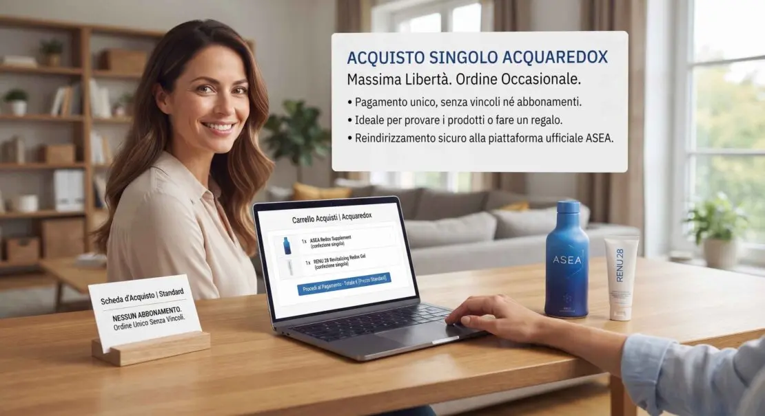 Guida all'acquisto singolo e occasionale dei prodotti originali ASEA in totale libertà
